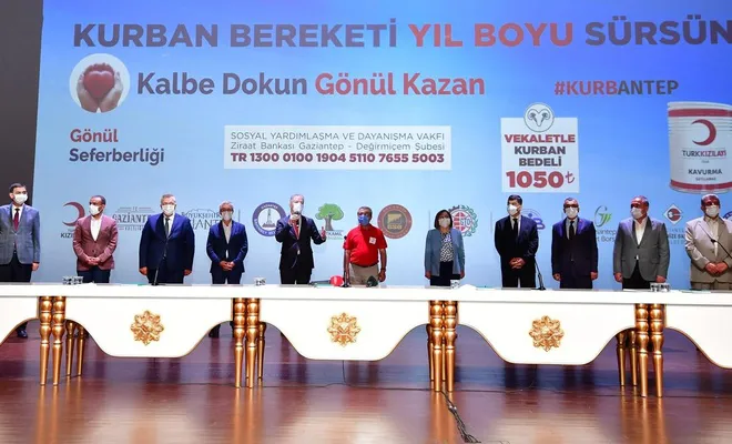 Gaziantep'te yıl boyunca ihtiyaç sahiplerine et dağıtılacak