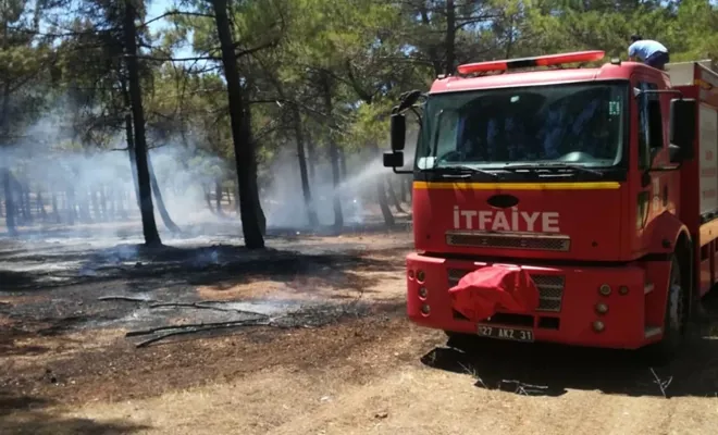 Gaziantep’te Burç Ormanı’ndaki yangın büyümeden söndürüldü