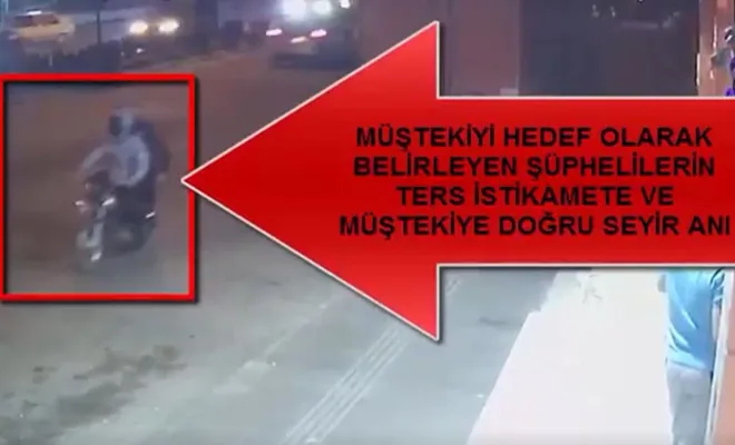 Kapkaç anı güvenlik kamerasında