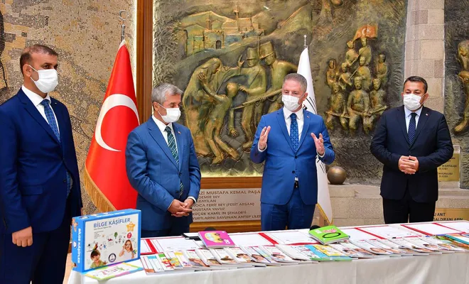 Gaziantep’te okullara eğitim seti dağıtılacak