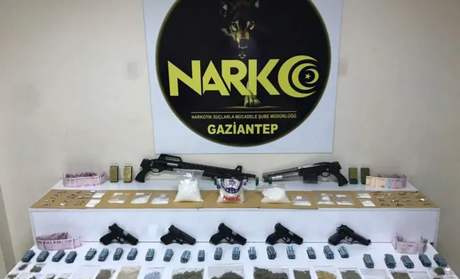 Gaziantep’te uyuşturucu operasyonu; 26 gözaltı