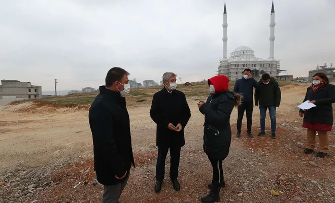 Kentsel dönüşüm yapılan mahallede çalışmalar devam ediyor