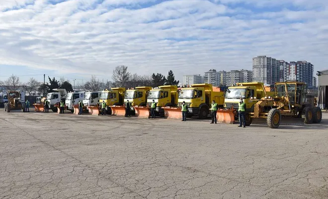 Gaziantep’te kar yağışı öncesi tedbirler alındı
