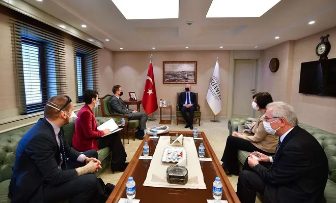 AB Türkiye Delegasyonu Başkanı Landrut Gaziantep’te ziyaretlerde bulundu