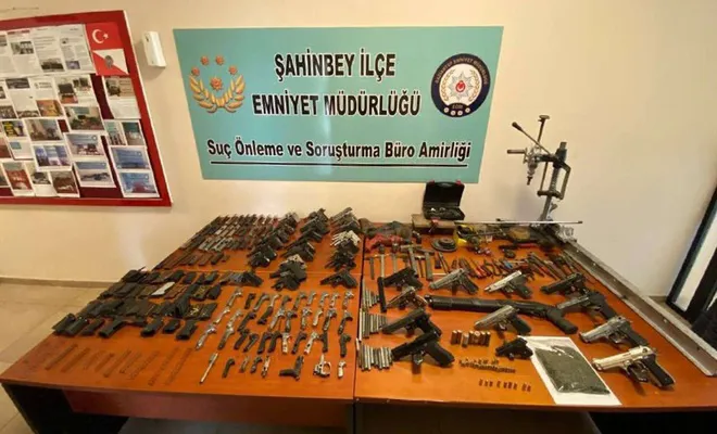 Kaçak silah imalathanesine yapılan operasyonda bir kişi gözaltına alındı