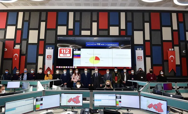 112 Acil Çağrı Merkezi Gaziantep’te hizmete girdi
