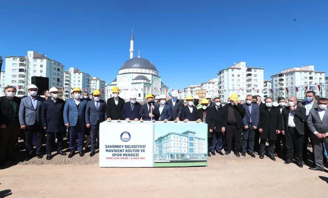 Gaziantep’te kültür ve spor merkezinin temeli atıldı