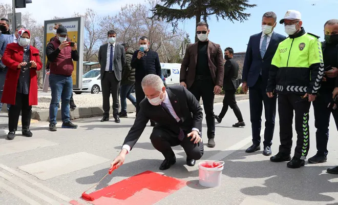 “Yayalar Kırmızı Çizgimiz” uygulaması başladı