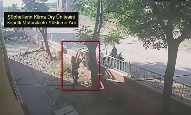 Klima ünitesini çalan şüpheli tutuklandı