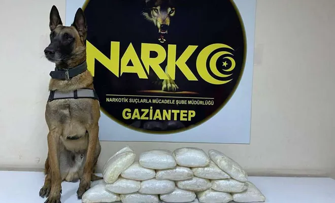 Yolcu otobüsünde 16 kilogram uyuşturucu ele geçirildi