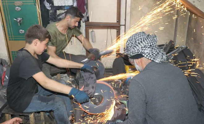 Bileme ustalarının Kurban Bayramı mesaisi