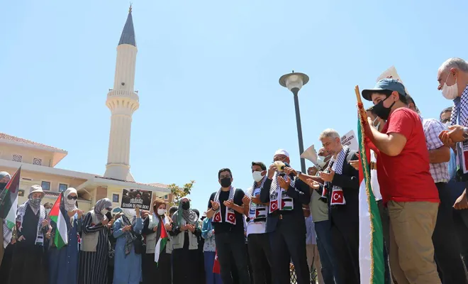Siyonist işgalcilerin Mescid-i Aksa saldırılarına tepki
