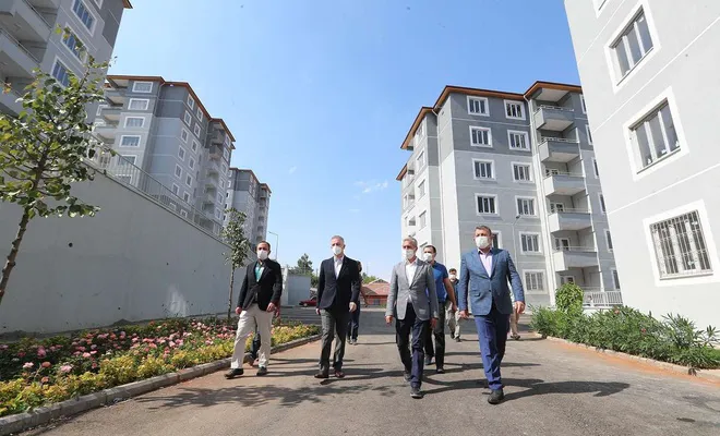 Gaziantep’te dar gelirli yetim aileler için yaptırılan konutlarda sona gelindi