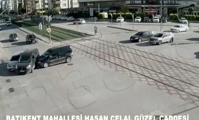Trafik kazaları mobese kameralarında