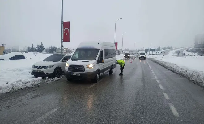 Gaziantep’te kış lastiği denetimi arttı