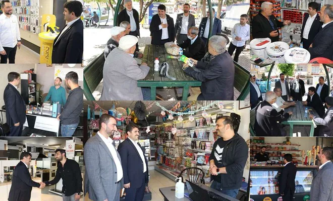 HÜDA PAR Gaziantep İl Başkanı Göçer, esnafı ziyaret etti
