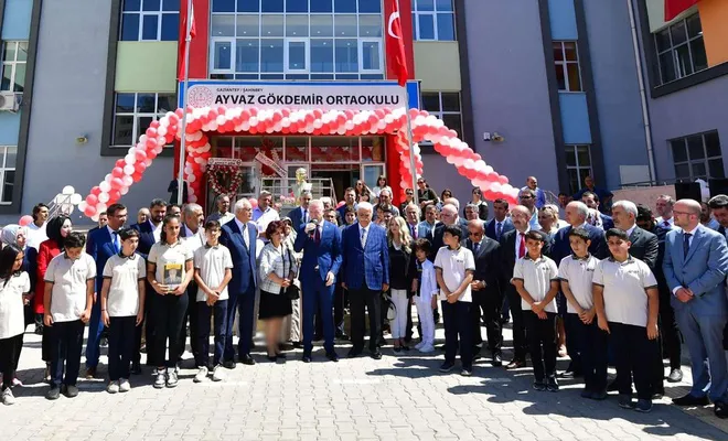 24 derslikli okul törenle açıldı