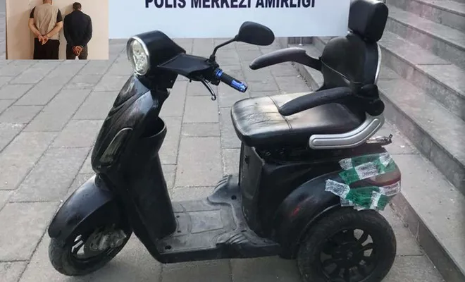 Engelli kadının akülü aracını çalan 2 şüpheli yakalandı