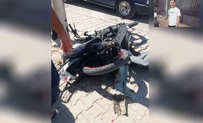 Otomobille çarpışan motosiklet sürücüsü hayatını kaybetti 