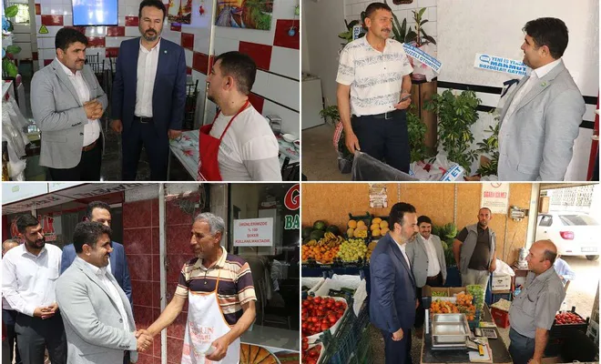 HÜDA PAR Gaziantep İl Başkanı Göçer, esnafın sorunlarını dinledi