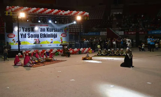 Gaziantep’te 4-6 yaş Kur’an kursu çocukları için yılsonu etkinliği düzenlendi
