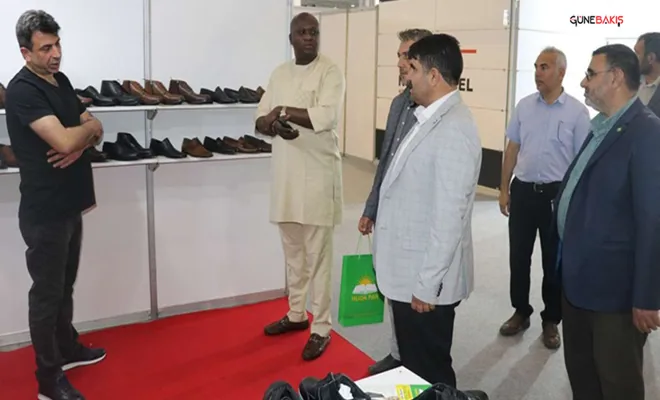 HÜDA PAR Gaziantep İl Başkanı Göçer ayakkabı fuarını ziyaret etti