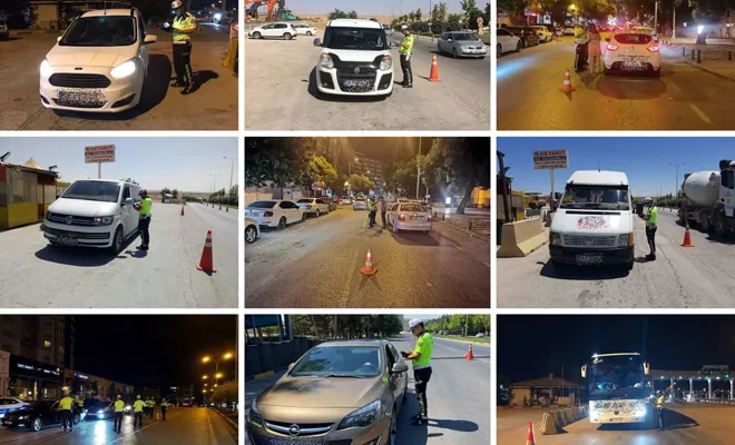 Gaziantep'te trafik denetimi: 310 araç trafikten men edildi
