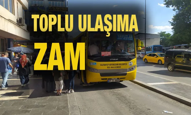 Gaziantep’te Kurban Bayramı öncesi toplu ulaşıma zam
