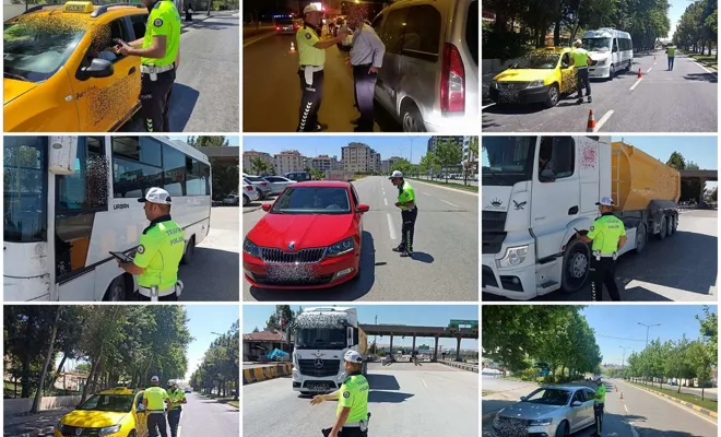 Trafik denetiminde 2 bin 940 sürücüye ceza yazıldı