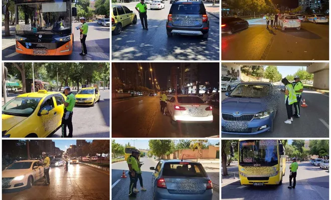 Gaziantep'teki trafik denetimlerinde 6 bin 492 sürücüye ceza yazıldı