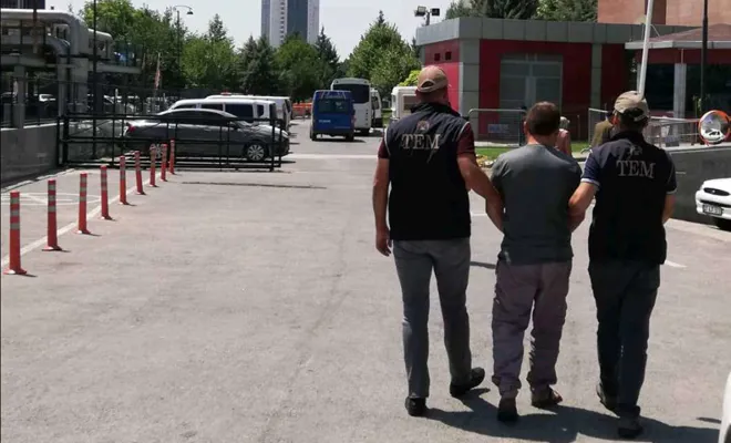 Gaziantep'te kesinleşmiş hapis cezası bulunan DAİŞ'li tutuklandı