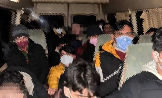 13 düzensiz göçmen yakalandı 