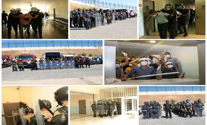 Oğuzeli Geri Gönderme Merkezinde "müdahale tatbikatı"