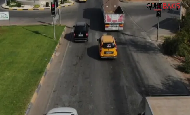 Gaziantep’te drone destekli trafik denetimi 27 araca ceza uygulandı