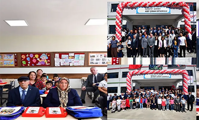Asef Çoban Ortaokulu ve Zeynep Çoban İlkokulu açıldı