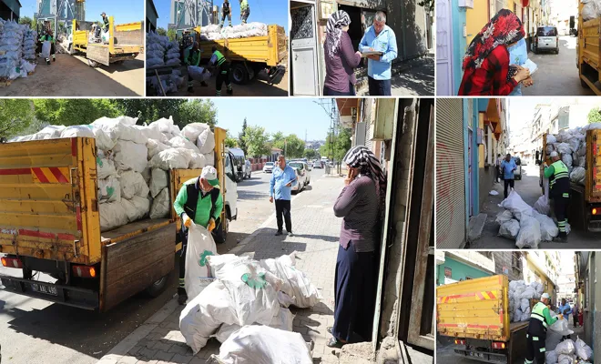 Dar gelirli ailelere yakacak yardımı