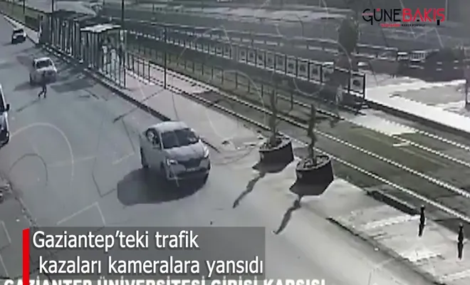 Trafik kazaları kameralara yansıdı