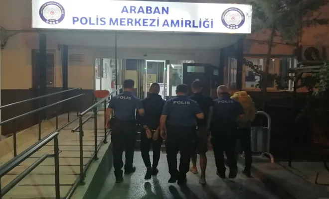 Araban’da 3 hırsızlık şüphelisi şahıs yakalandı