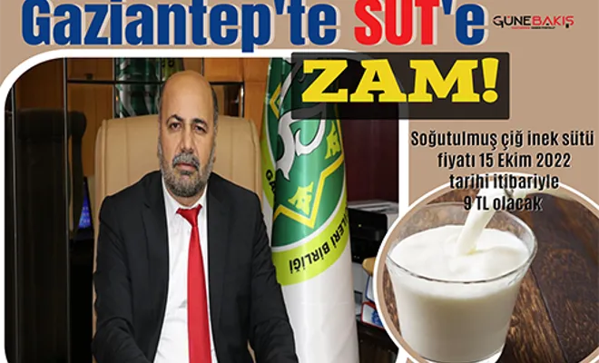 Gaziantep'te süt zamlandı