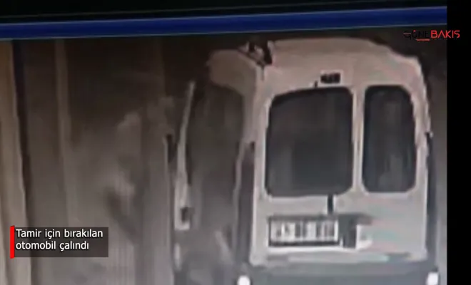 Tamir için bırakılan otomobil çalındı