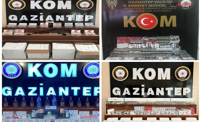 Gaziantep’te kaçakçılık operasyonu:75 gözaltı