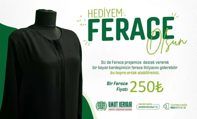 Umut Kervanı'ndan "Hediyem Ferace Olsun" projesi