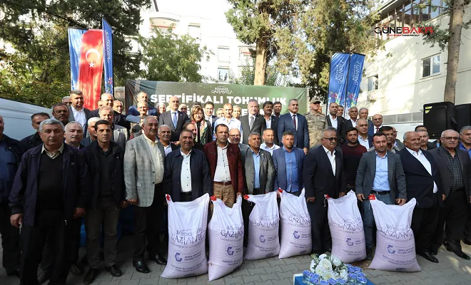 İslahiyeli çiftçilere destek