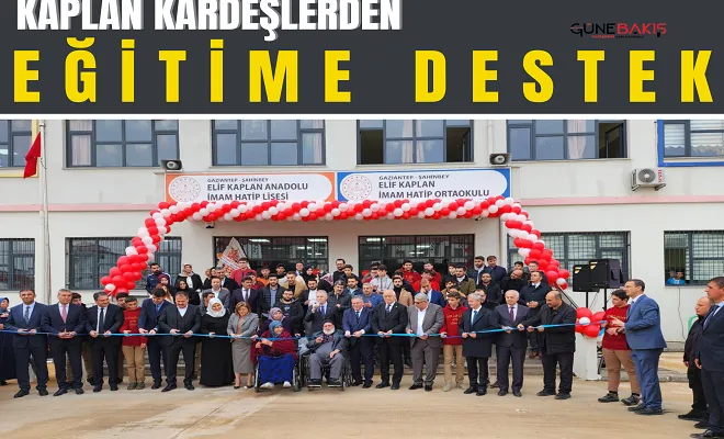 Kaplan Kardeşlerden eğitime destek 