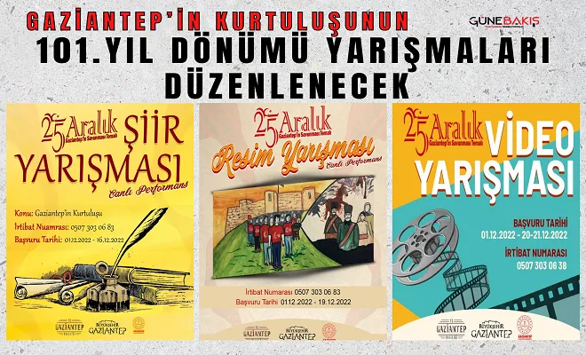 Gaziantep’in kurtuluşunun 101. yıl dönümü yarışmaları düzenlenecek