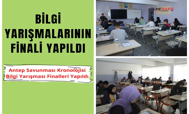 Bilgi yarışmalarının finali yapıldı
