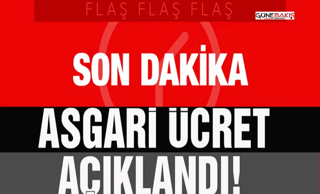 Asgari ücret açıklandı!