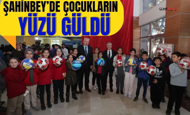 Şahinbey’de çocukların yüzü güldü