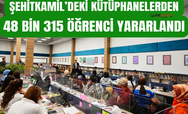Şehitkamil’deki kütüphanelerden 48 bin 315 öğrenci yararlandı