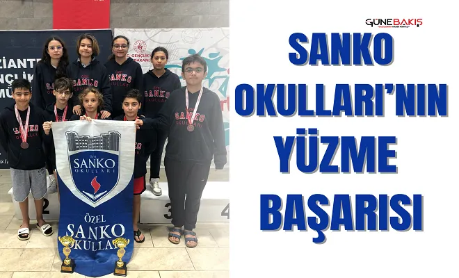 Sanko Okulları’nın yüzme başarısı